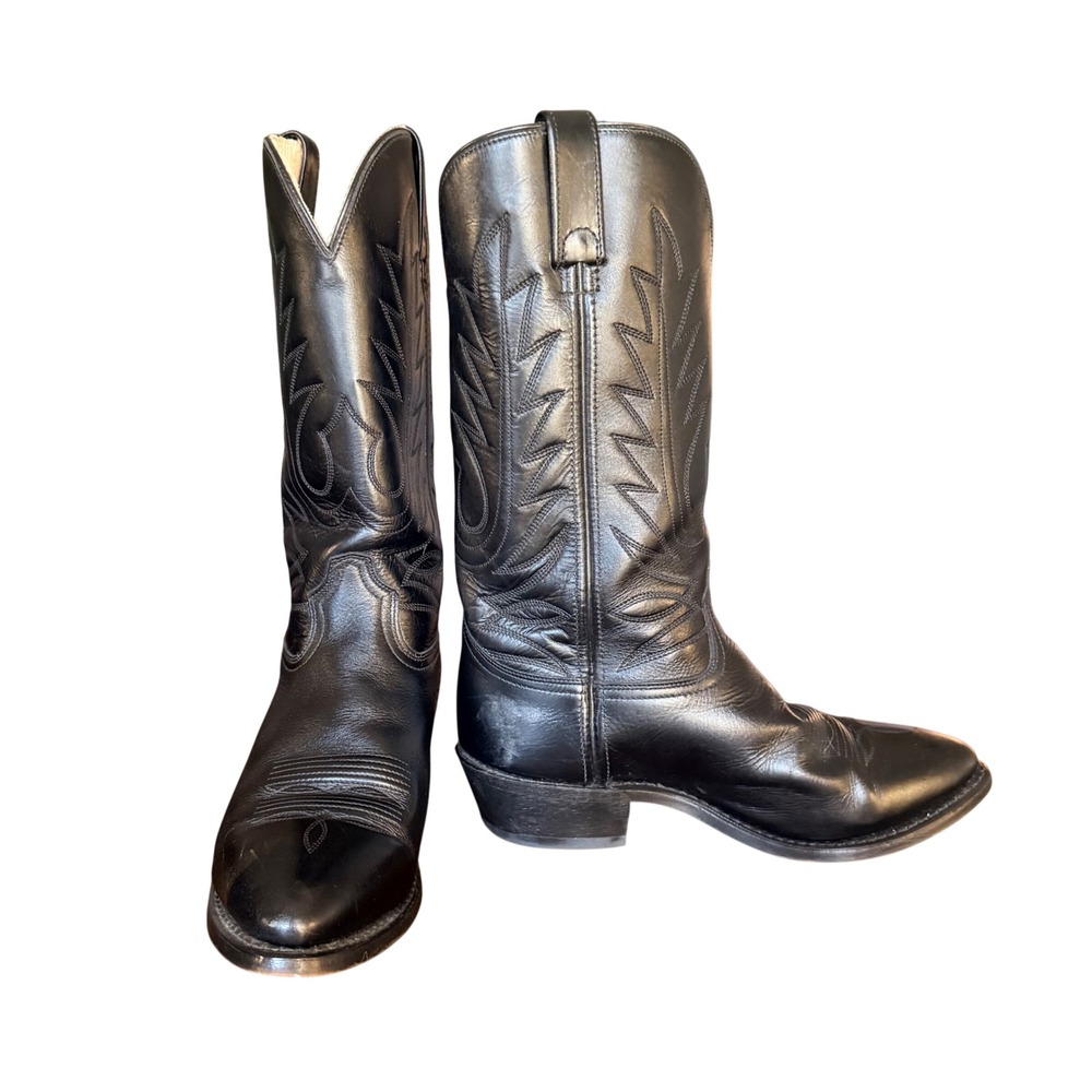 Vintage Durango DB910X Western Cowboy Boots‎ Black Leather Men's 8.5 EE western